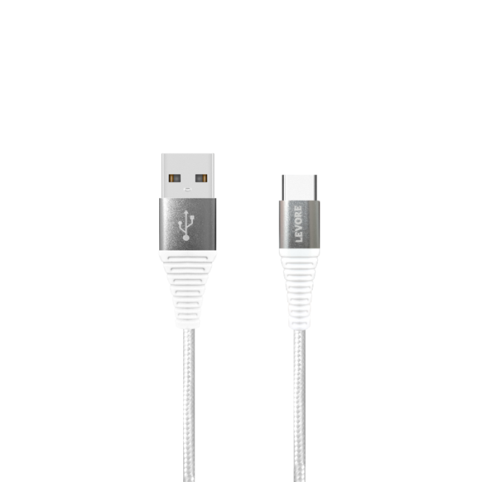 سلك شاحن ليفوري USB الى Type-C بطول 1.8 م نايلون -...