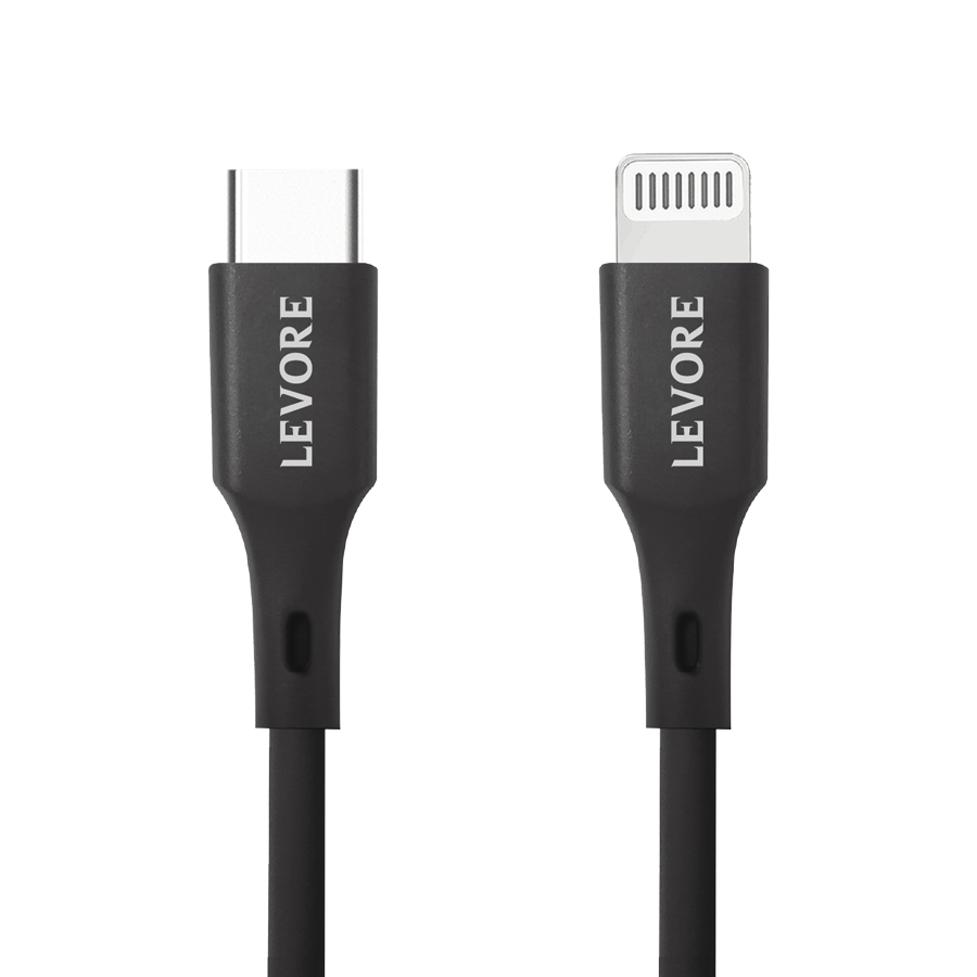 سلك شاحن ليفوري من USB-C إلى آيفون معتمد من أبل MF...