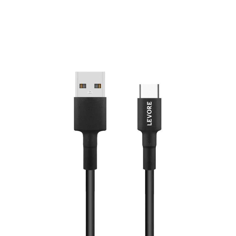 سلك شاحن ليفوري USB الى Type-C بطول 1 م بلاستيك -...