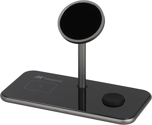 شاحن لاسلكي MEZONE 3 في 1 MagSafe بقدرة 22.5 وات ل...